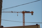 Gru JIB TOP 42 cantiere centro storico  (Sa)